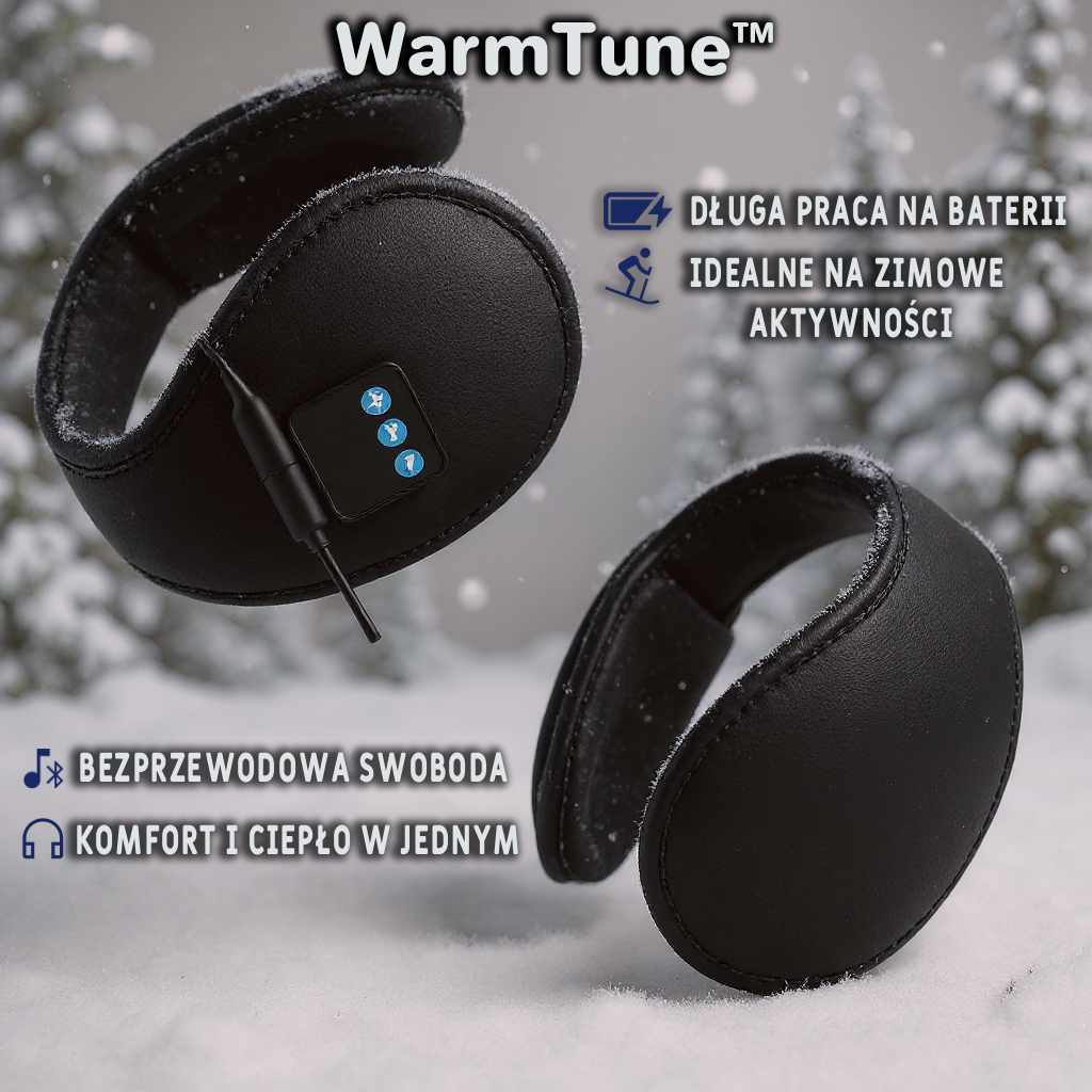 WarmTune™ - Bezprzewodowe nauszniki słuchawki Bluetooth